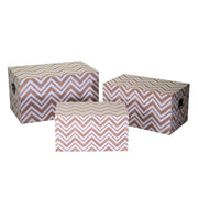 Malle rectangulaire en cuir écologique marron 1-3 cm64x40h35