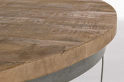 Table basse en métal de style industriel cm Ø90 - 43