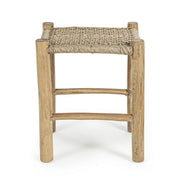 Tabouret d'extérieur en teck naturel LAMPOK 38x38x h45 cm