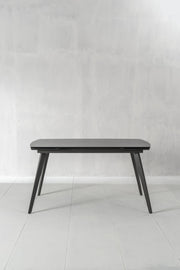 Table extensible avec plateau en céramique gris anthracite 140/170/200x90x76h cm