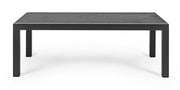 Table basse Kledi en aluminium anthracite 120x70x43h cm