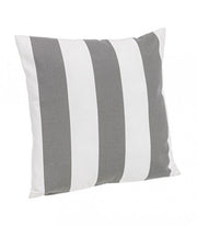 Coussin Rayé Blanc-Gris 43X43