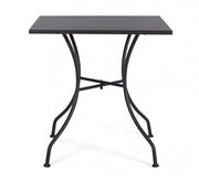 Table en acier anthracite Kelsie 70x70 cm