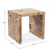 Table basse en bois Rocio Cm. 45x45h