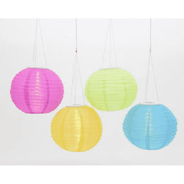 Lanterne solaire ronde diamètre 28cm Kaemingk