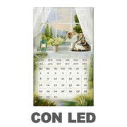 Panneau led avec calendrier blanc rectangulaire cm30x50x1,8