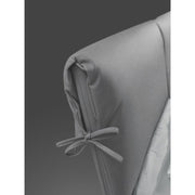 Lit double conteneur Fiocco en tissu gris