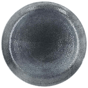 Coupe Ronde Assiette 31 cm Iris Rustique Chic Bleu Porcelaine