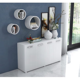 Armoire polyvalente Viareggio 180 blanc