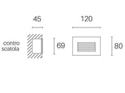 Board de Dente 3W LED 4000K Spina Grafite Line