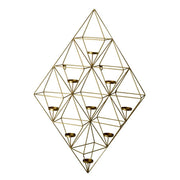 Bougeoir métal doré 9p cm62x92x18,7