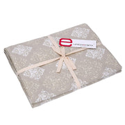 Nappe rectangulaire en brocart de Venise beige cm140x240