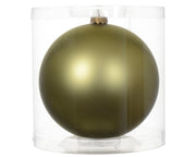 Boule de Noël en verre mat pour décorations de Noël couleur pistache ø 15cm