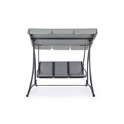 Rocking chair acier trois places Anthracite GRELY 190x120x h185 cm