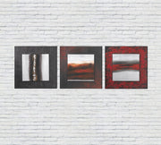 Huile sur toile multicolore et châssis bois 80x80 cm