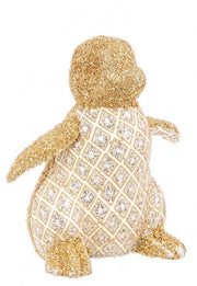 Pinguino Rombi Seduto Oro 4x