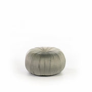 Pouf design en velours de métal gris cm 36 x 36 xh 30