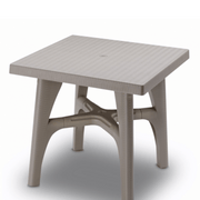 Table de jardin extérieur démontable Intrecciato 80 x 80 cm
