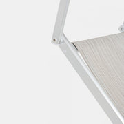 Bain de soleil pliant OCEAN en aluminium gris