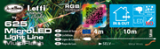 Chaîne MicroLED Multiflash RGB 625 (1,6cm) Câble Cuivre 10m