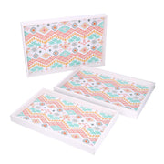 Plateau rectangulaire en bois blanc 1-3 cm45x30h4
