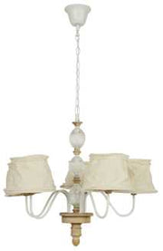 Lustre en fer et verre 68 x 60 cm h