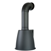 Hotte aspirante URBAN LUX PARETE en inox bruni Ø49 cm