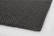Tapis d'extérieur gris en fibre synthétique tissée à la main 200x300