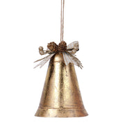 Cloche en métal doré 14x11h10 cm