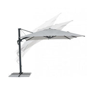 Parapluie pliant en aluminium gris clair Ines 3x3 cm