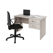 Bureau de chambre en orme 2 tiroirs en bois mélaminé cm119x64xH.75