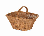 Panier en osier européen John 1-2 ovale cm50x34h21-39