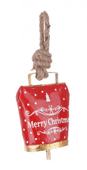 Pendaglio Wendi Campana Merry Xmas Rouge 12x