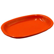 Assiette ovale Roméo orange cm36x25h4