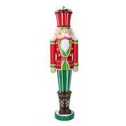 Soldat en résine avec led rouge cm18x13h69