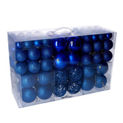 Lot de 100 balles en plastique bleucmø4,6,8