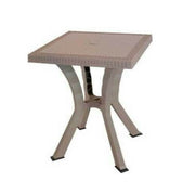Table d'extérieur carrée Rigoletto Rotin taupe 60 x 60 cm