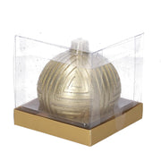 Bougie paraffine sphère dorée cmø9h9