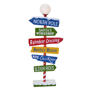 Plaque en métal avec indications led multicolores cm46x16,5h106,5