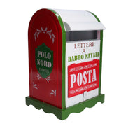 Boîte aux lettres métal vert blanc nbd-9062 cm20x22,5h33