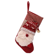 Chaussette en tissu Père Noël cm46x25x2
