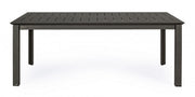 Table de jardin extensible anthracite Konnor 200-300 x 110 cm