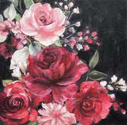 Cadre carré en bois rouge cm100x100h3