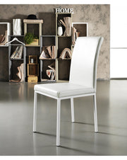 2x Chaise Flag STS en similicuir blanc