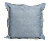 Coussin en corde polyester sur le pourtour 2 coloris assortis pour usage extérieur