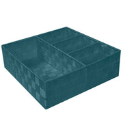 Tiroir carré en polyester vert d'eau cm32x32h10