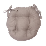 Housse de chaise ronde liseré gris tourterelle