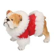 Chien en résine avec pelage 14x8h11 cm