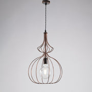 Chandelier noir industriel urbain moderne 35 cm