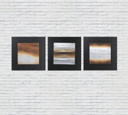 Huile sur toile multicolore et châssis bois 80x80 cm